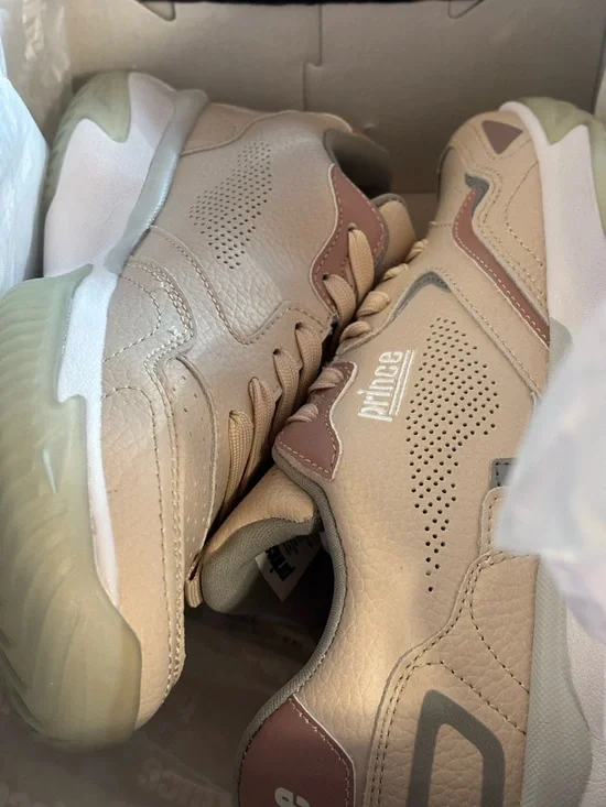 Prince Beige and Pink Casual Sneakers - Picture 7 of 8